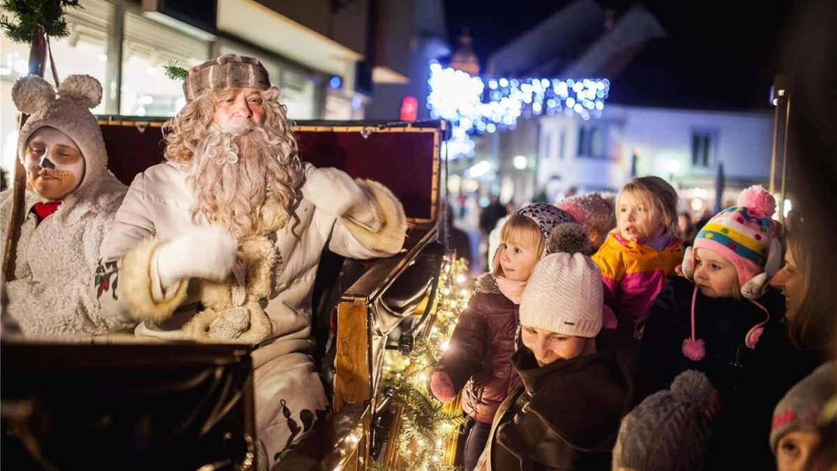Grandfather Frost visiting in Maribor